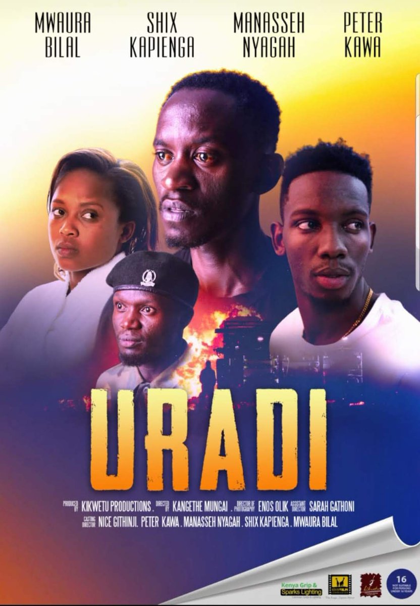 From the replies I think I should make a THREAD of what you guys are mentioning 😀.
Film 1. Uradi Featuring Mwaura Bilal and Shix Kapienga

It will be available tomorrow on Netflix