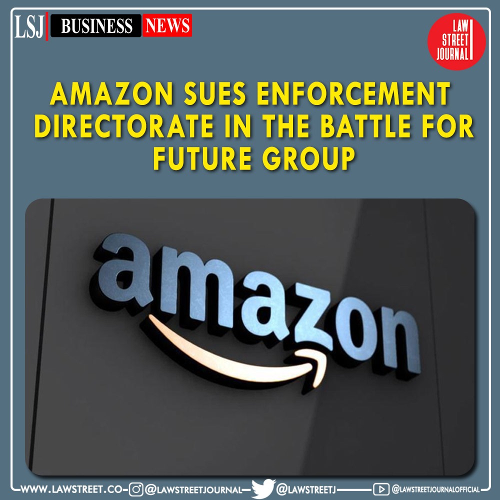 LawstreetJ's tweet photo. https://t.co/RW0amn2FSu Inc AMZN.O is taking India's financial crime fighting agency to court, seeking to quash an investigation into one of its 2019 deals a court filing seen by Reuters shows. @LawstreetJ #AmazonIndia #amazonindiaseller #futuregroup #futuregroupofinstitutions https://t.co/OxLbfeOMyk