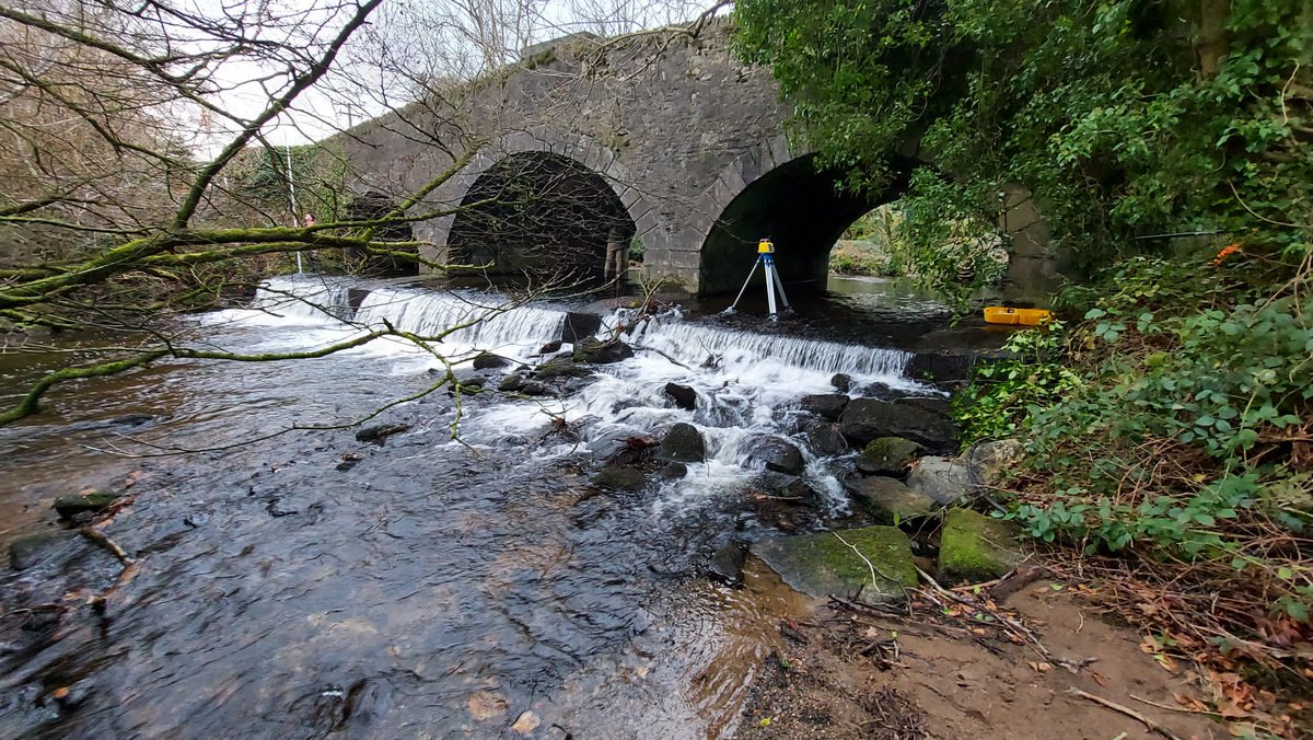 jason_nash01's tweet photo. Started a project for the East Wicklow Rivers Trust this week which includes surveying and designing a fish passage solution for two fish migration barriers. Some redds seen downstream! A great project to see out the year #salmon #trout #lamprey #eel #fishpassage #letthemswim https://t.co/uQVdgMkiId
