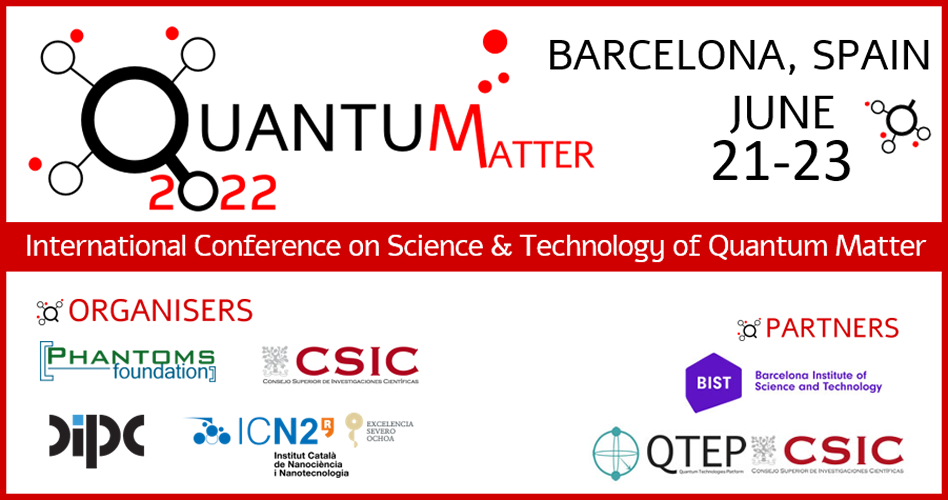 QuantumConf's tweet photo. We are launching "QUANTUM MATTER 2022" (in-person, Barcelona June 21-23) https://t.co/1KwsHkjgL4
When Quantum Materials, Machine learning &amp; AI, Quantum Computing and Techs converge... 
Int. Conf. on Science &amp; Technology of Quantum #Matter
  #quantumcomputers #quantummaterials https://t.co/b9RT7J3HQM