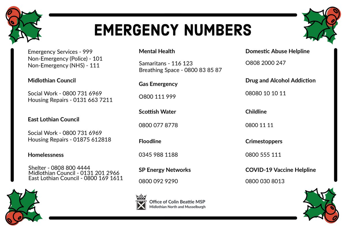 🎄As many organisations give their staff a rest over the festive period, it can be feel like it is especially difficult to get the support you need. ☎️ However, there are still many numbers which operate throughout this period to offer you emergency support should you need it.