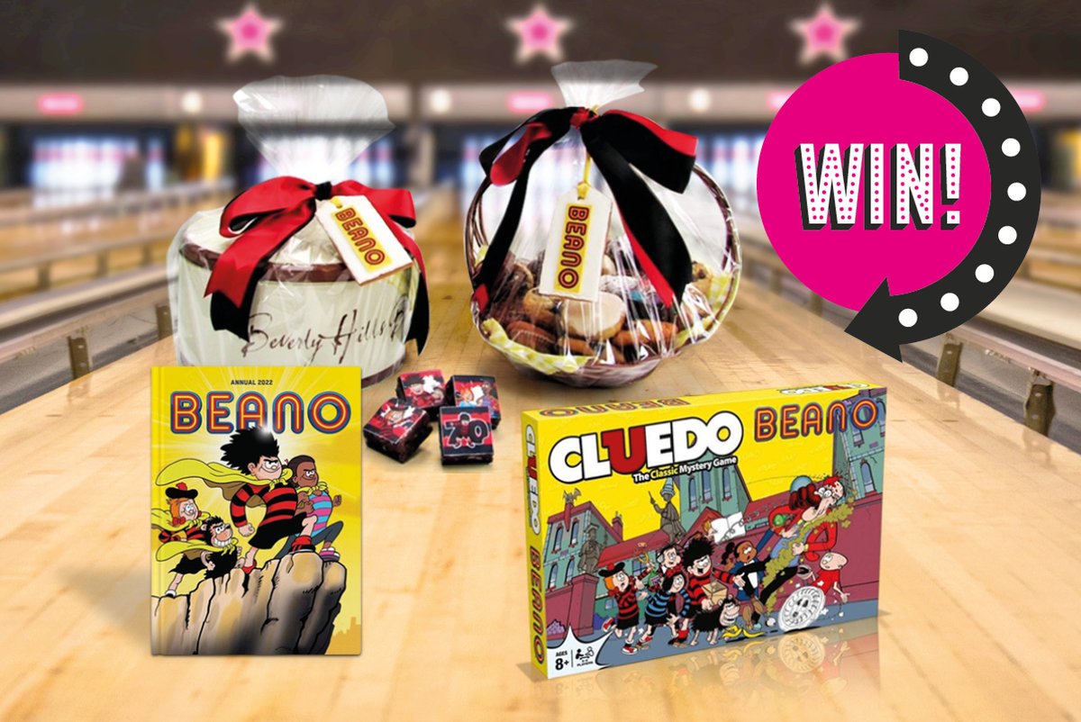 The ultimate BLAMTASTIC present for after Christmas… A Beano Gift Bundle! 🎁 

Fancy winning a <a href="/BeanoOfficial/">Beano</a> &amp; <a href="/Bevhillsbakery/">Beverly Hills Bakery</a> PRIZE gift? 

Simply like &amp; retweet to enter!

Winners will be chosen on the 30th December
Good Luck!