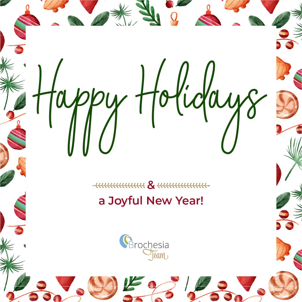 Brochesia's tweet photo. 🎄 This year is coming to an end, and we really hope you take the best from the coming holidays! We are looking forward to spending next year together, sharing goals, challenges and projects of your 2022. 🍾 https://t.co/EOk2BFXoom