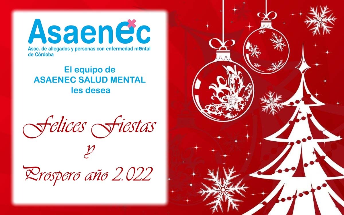 Asaenec's tweet photo. Desde Asaenec os queremos desear unas felices fiestas y un nuevo año en el que estén presentes la salud, los cuidados y el amor 🥰✨ https://t.co/buQQfnqxHi