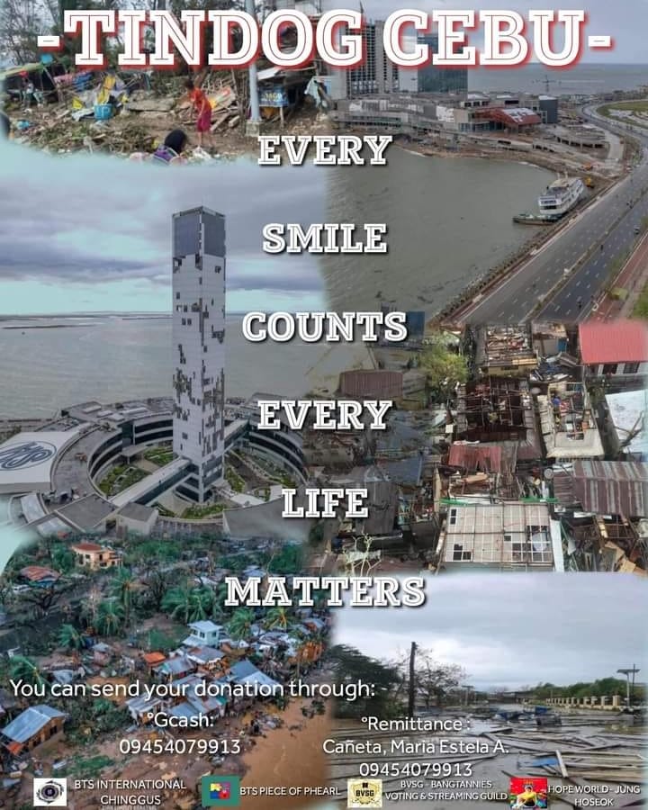 PieceofPHearl's tweet photo. CALL FOR DONATIONS!
We are knocking on your generous hearts! All raised funds will go to the affected families in Cebu. Any amount will be greatly appreciated 🙏💜 Please help us reach more people by like and RT
#OdettePH #TindogCebu #CallForDonations https://t.co/e0crTiTEiO