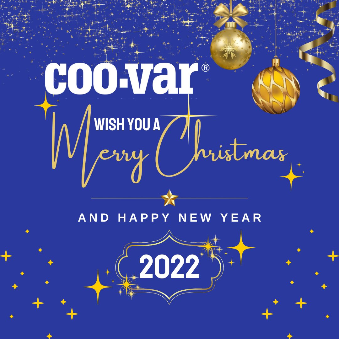 Wishing all our customers a very merry Christmas from everyone at Coo-Var. Our offices are closed as of 1pm today. We re-open on Tuesday 4th January 2022.