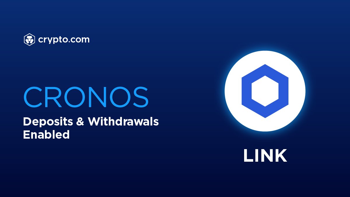Deposits and withdrawals of $LINK via Cronos network have just been enabled  on the https://t.co/vCNztATkNg App. Deposit now 👉 https://t.co/TAz25EjL51  @chainlink