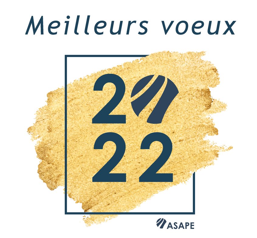 Asape_SND's tweet photo. Nous vous présentons nos #meilleursvœux pour l'année à venir.🎊Mettons le cap ensemble sur #2022 et sur nos projets de demain : qu'ils puissent vous apporter épanouissement et succès ! 🚀 
Toute l'équipe d'ASAPE aura plaisir à échanger avec vous cette année encore. #nouvelleannee https://t.co/aXB5rMtsop