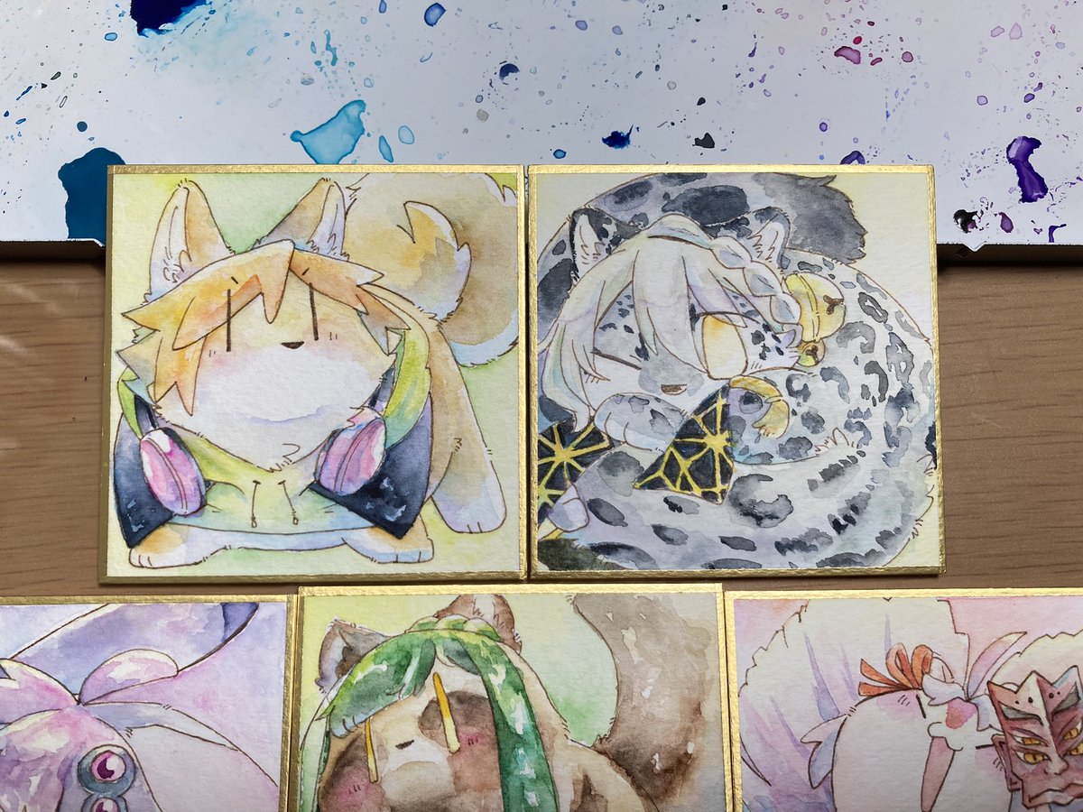 ゆづヒョウくん塗り終わり〜! 