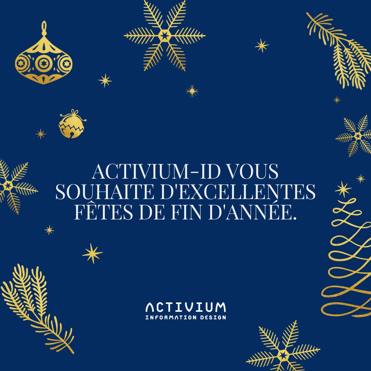 ACTIVIUMID's tweet image. Activium-ID vous souhaite de bonnes fêtes de fin d'année!✨