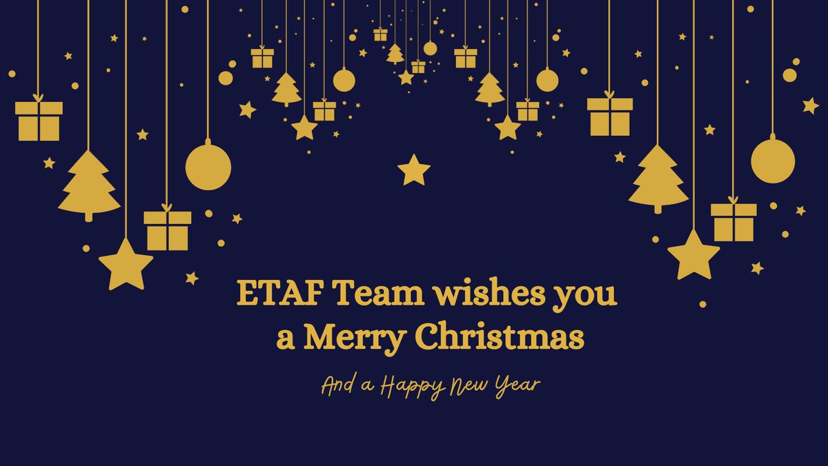🎄Season’s Greetings from <a href="/ETAFtax/">ETAF</a>. We wish you all a Merry Christmas and a Happy New Year! See you in 2022 #TaxTwitter👋