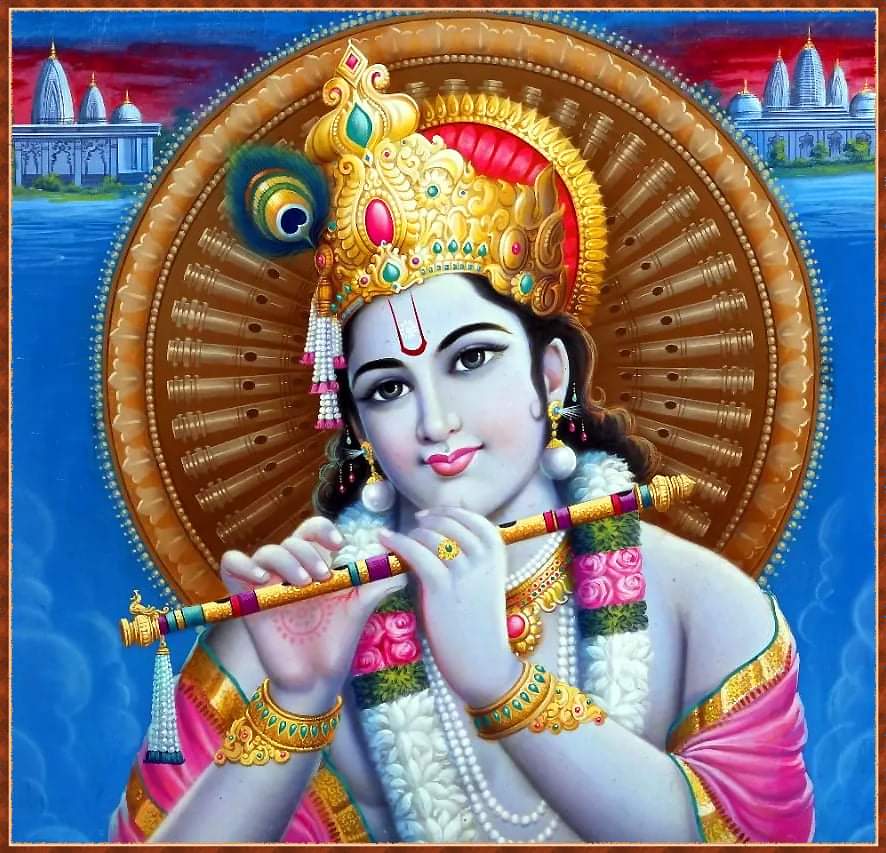 Krishna saves and protects us always. 🙏🌾