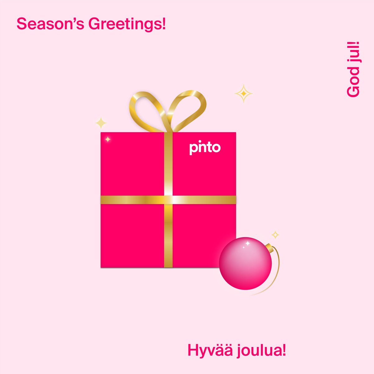 Pinto_Design's tweet image. Oikein hyvää ja tunnelmallista joulua kaikille! Lämmin kiitos asiakkaillemme ja kumppaneillemme tästä vuodesta.

We wish all our friends Merry Christmas &amp;amp; Happy New Year!