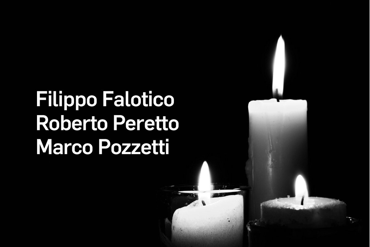 unito's tweet photo. L’Università di Torino partecipa al lutto cittadino in memoria di Filippo Falotico, Roberto Peretto e Marco Pozzetti, i tre operai scomparsi per il crollo di una gru in via Genova a Torino. 
Esprime cordoglio e vicinanza alle famiglie e a quelle di tutti i morti sul lavoro. https://t.co/4JY9GyHrc6