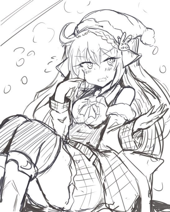 ラフです🌙🎅 