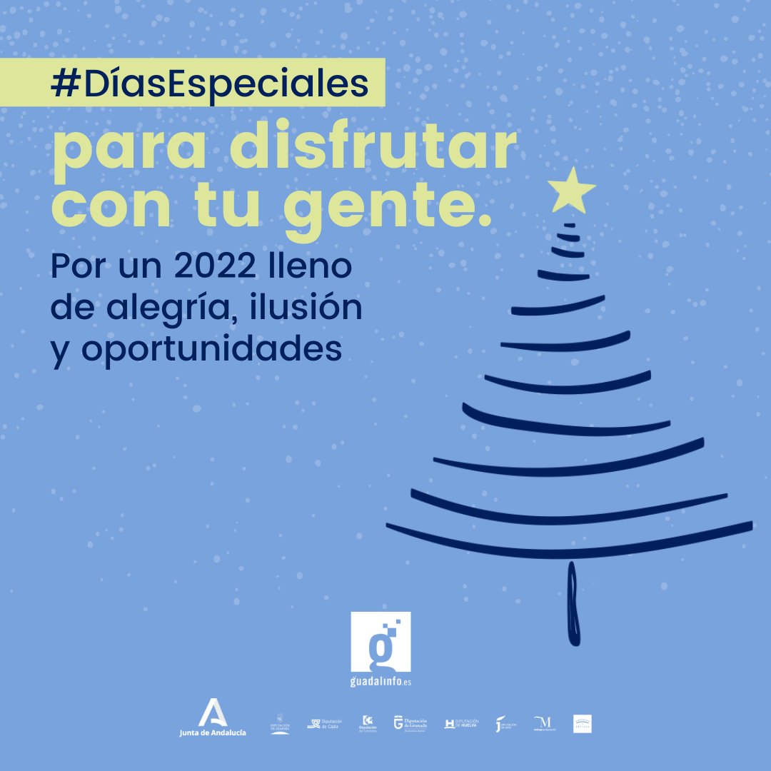 Desde el Centro #Guadalinfo queremos desearos unas felices fiestas 🎉 y que el 2022 venga cargado de éxitos y mucha salud. Volvemos el 📅 10 de enero! #Armilla #Navidad 🎄