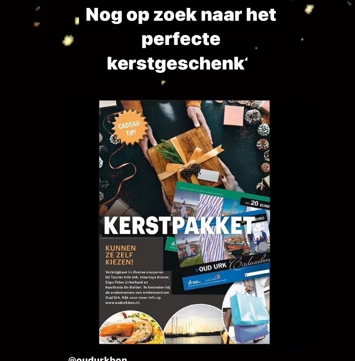 Nog op zoek naar een Kerstgeschenk? #OudUrkBon
Bestel makkelijk via de website: 
touristinfourk.nl/producten/