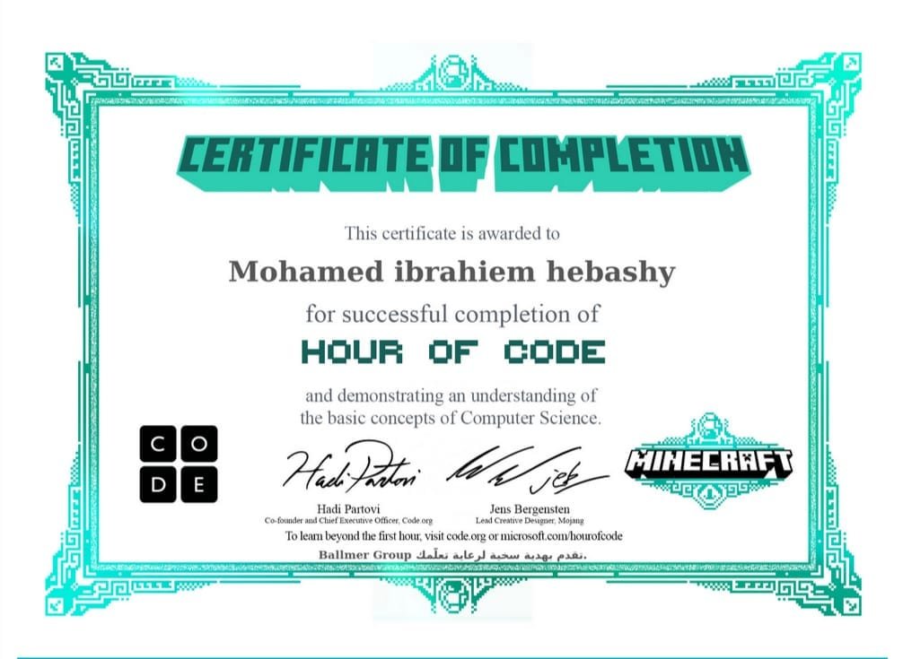 NohaAlahwany's tweet image. #HourofCode2021 #Microsoft365 #MIEExpert