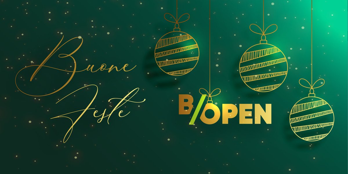 BOpenTradeShow's tweet photo. @BOpenTradeShow vi augura Buone Feste! https://t.co/pt3PggTos7