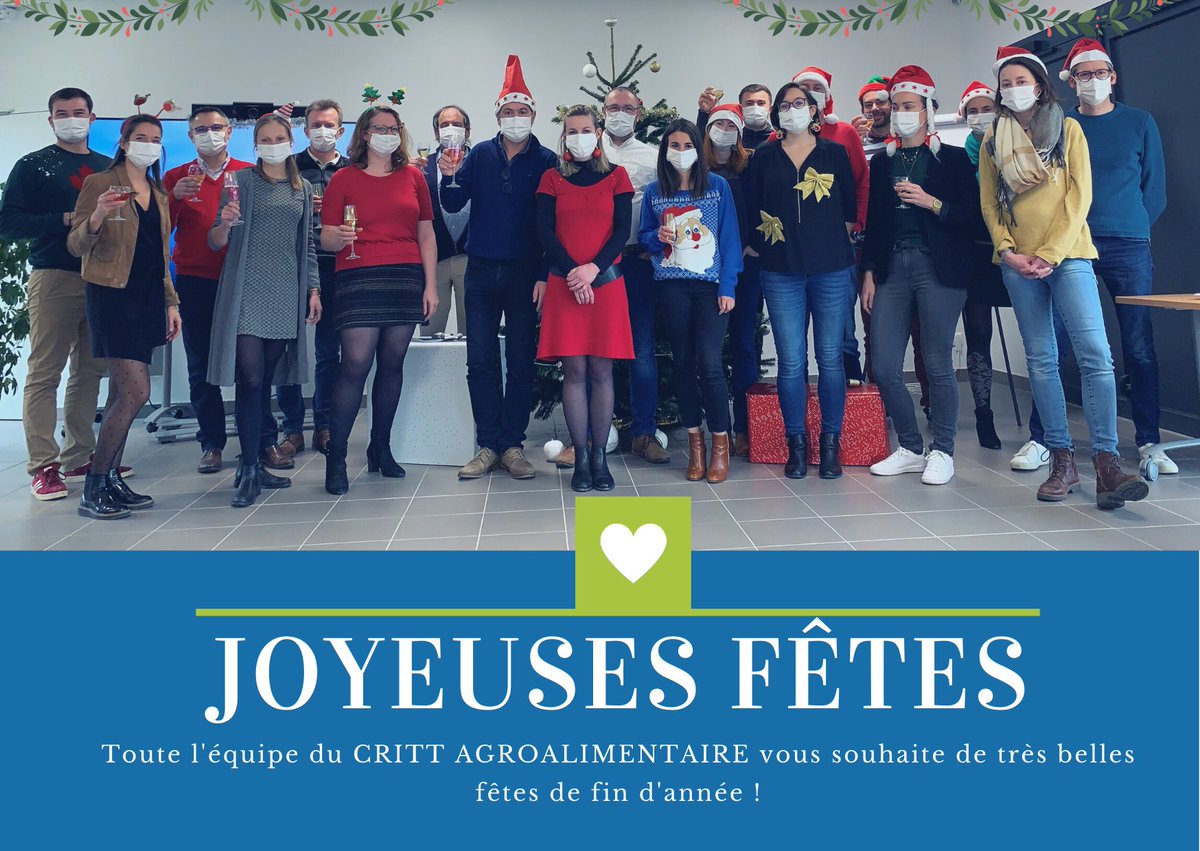 L'année touche à sa fin ! 🎄 ✨

Toute l'équipe du CRITT #Agroalimentaire  vous souhaite de très belles #fêtes de fin d'année ! 🎉

On revient en 2022 pour vous #accompagner sur vos nombreux projets et #échanger ensemble lors des JAS