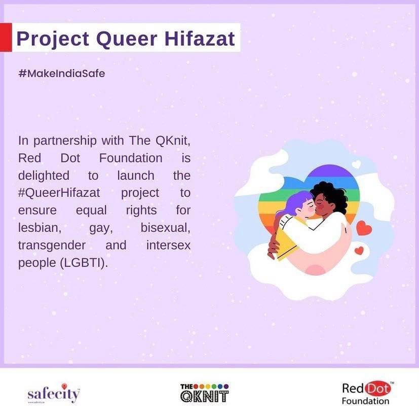 QKnitFoundation's tweet photo. Extremely proud to announce over collaboration with Safecity for the Queer Hifazat project, we aim to Make India Safe for all. Keep checking this space for more information.
#theqknit #queersamachar #safecity #reddotfoundation #makeindiasafe #india #partnership #collaboration https://t.co/NVh80dAwaP