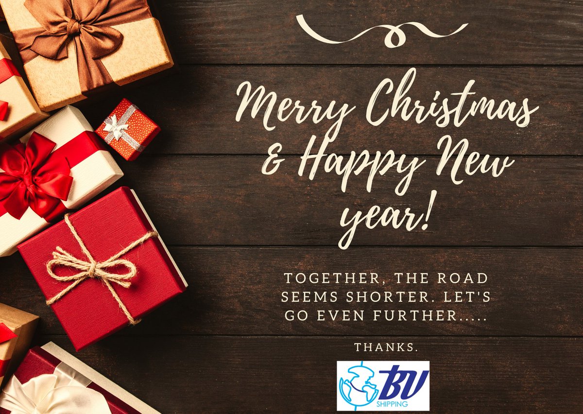 BvShipping's tweet photo. It is pleasure to do #business with you. 
Thank you for all the #work and trust on us, we are looking forward a #new #year filled with more work and #opportunities from you. https://t.co/a53r9MvjrF