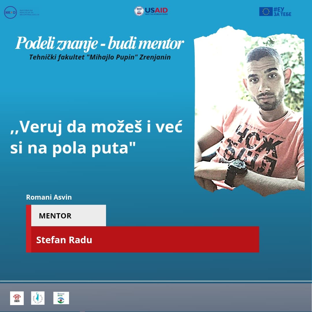 USPEŠNI PRIMERI SOCIJALNOG UKLJUČIVANJA: Razgovarali smo sa učesnicima programa "Podeli znanje, budi mentor" u okviru kojeg organizacija "Romani Asvin" pruža podršku mladim Romima i Romkinjama koji studiraju: socijalnoukljucivanje.gov.rs/rs/nova-vizija…