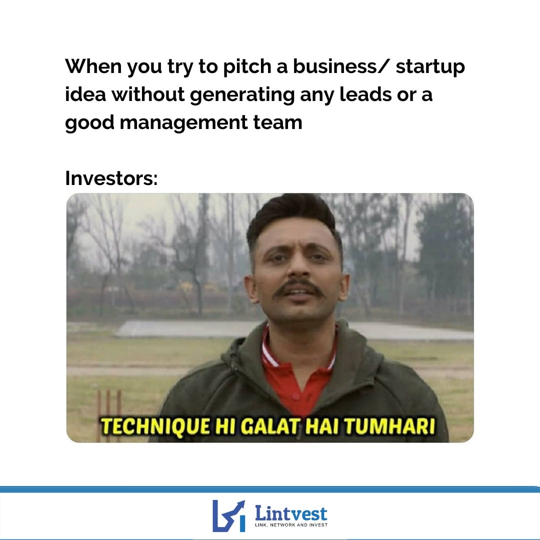 Business is not about the numbers, it about the people.

#lintvest #investing #investors #startup #startupindia #funding #businessgrowth #smallbusiness #SME #Indians #India #NewDelhi #mumbai #Trending #TrendingNow #exploring #memes #memesdaily #memesindia #memepage