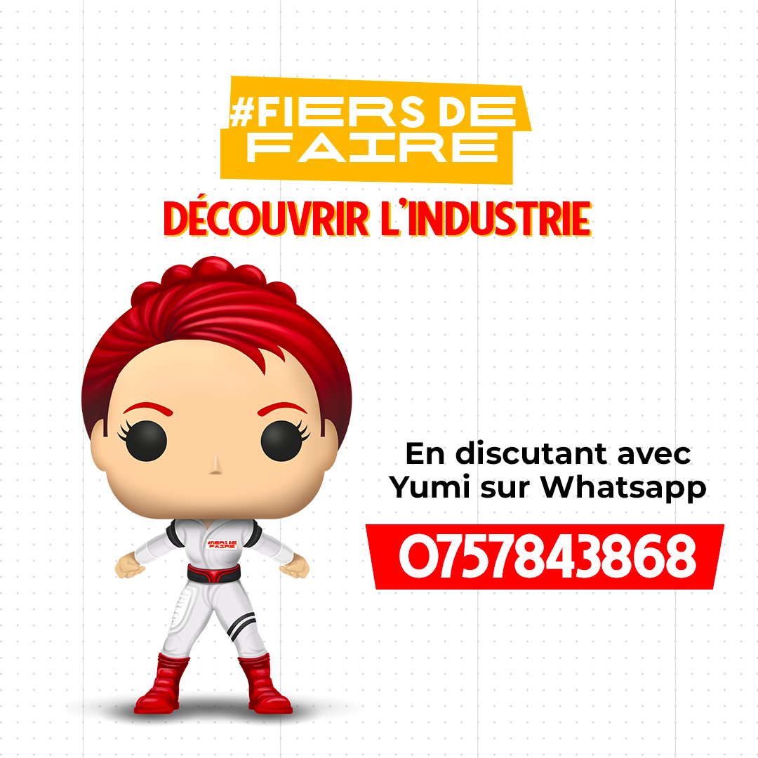 uimm's tweet photo. L’#UIMM lance le premier chatbot de l’industrie. Yumi aide les jeunes à trouver leur voie dans l’industrie. 
📲Découvrez-le en envoyant “Bonjour” sur WhatsApp.
#FiersDeFaire https://t.co/wXq6EiRm4a