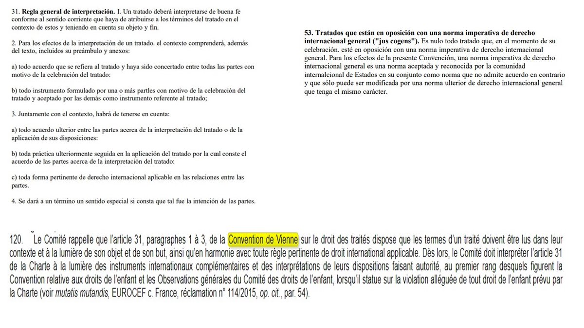 ¿Derechos sociales, derechos humanos? Acuerdo CM 22/12. Gobierno excluye #CartaSocialEuropea #extranjeros #irregular (interesada interpretación literal). Argumento contrario reglas "ius cogens" (Convención Viena) e interpretación #CEDS (teleológica y según dignidad humana)