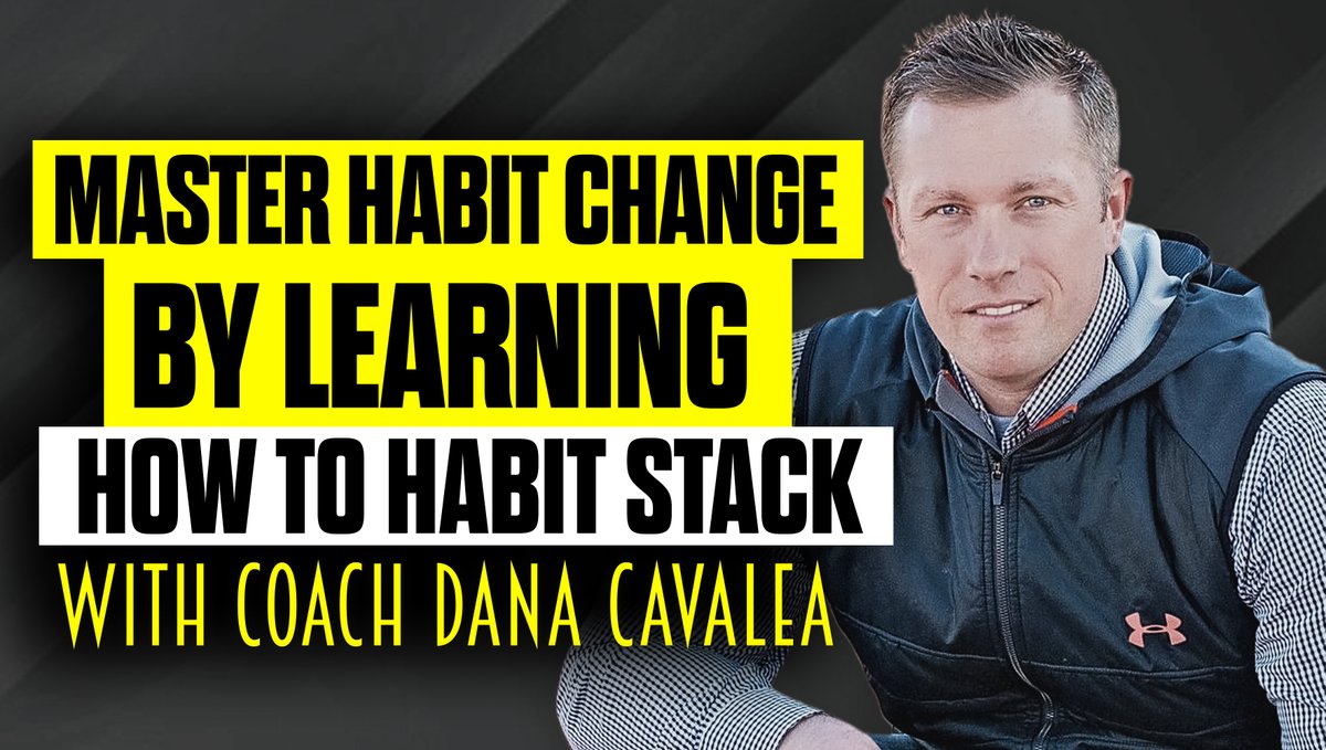 Want to improve your habits? Try using my technique of "Habit Stacking" to do it!
youtu.be/Y-WO4zlv5yA