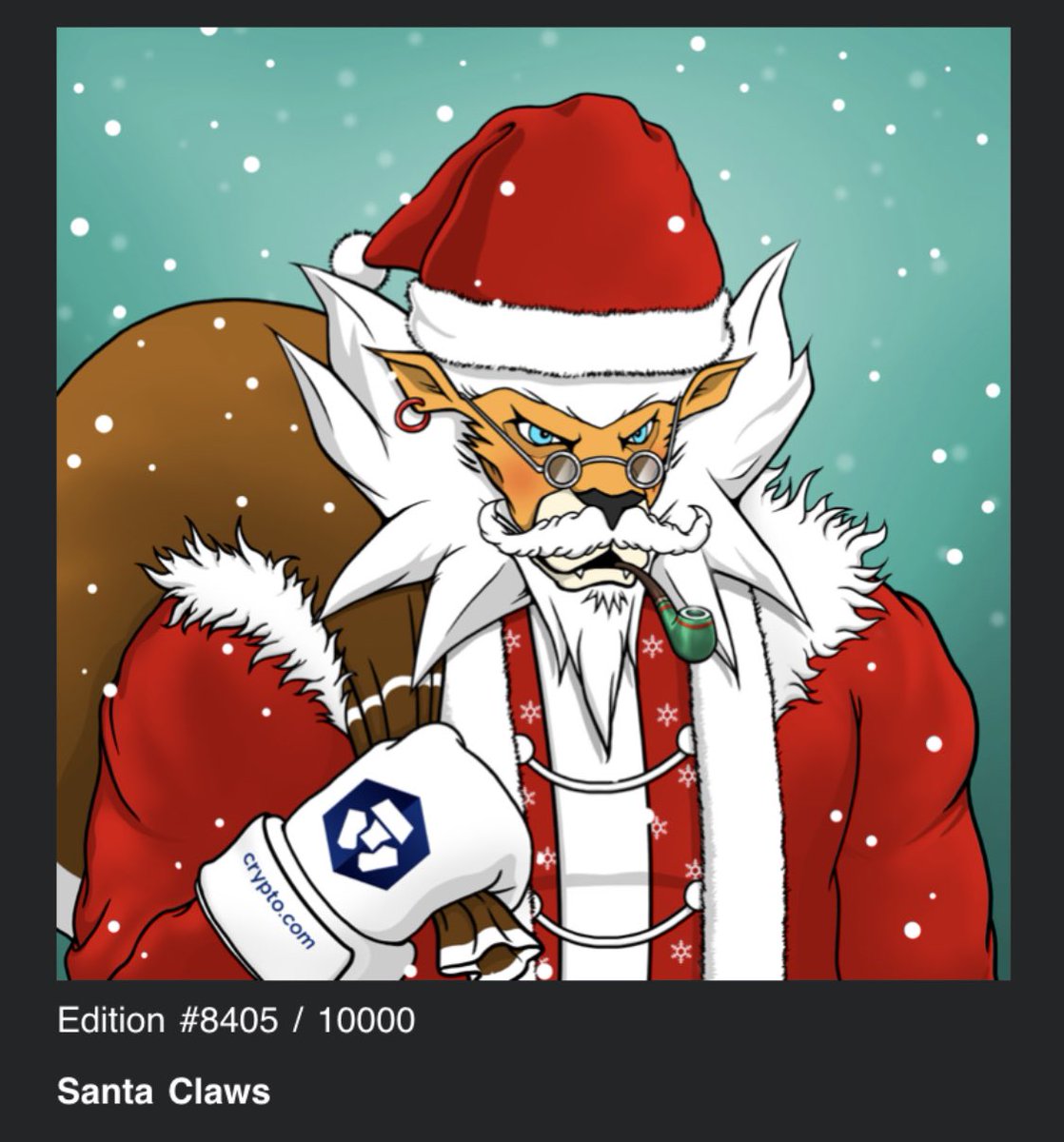 CryptoPher_HODL's tweet photo. It's the most wonderful time of the year! #Christmas is coming &amp; #SantaClaws will give you a special #LoadedLions at 23:59 UTC, Friday, December 24!

1. You must follow @cryptocomnft &amp; ME

2. Retweet &amp; comment this post by above mentioned time.

You could be the lucky winner!! https://t.co/SQjNptHip2
