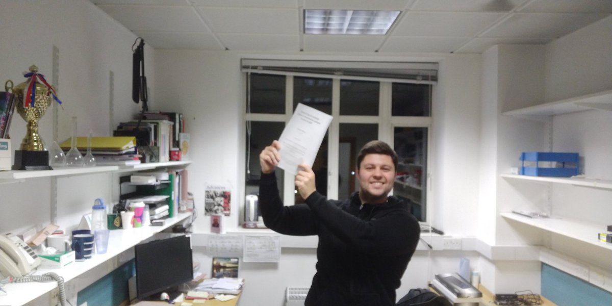 DannyJamesWard's tweet photo. Almost #PhDone! 📚🎓💡

70 000 words or so and about 200 pages later, and the #PhD thesis is handed in! 🎉📥🎯

Thanks to everyone who has supported me along the way, I'm really grateful 😁🙏

#PhDChat #AcademicChatter #GradSchool #STEM #PostGrad #Thesis #Science #ScienceTwitter https://t.co/uYst70XPq1