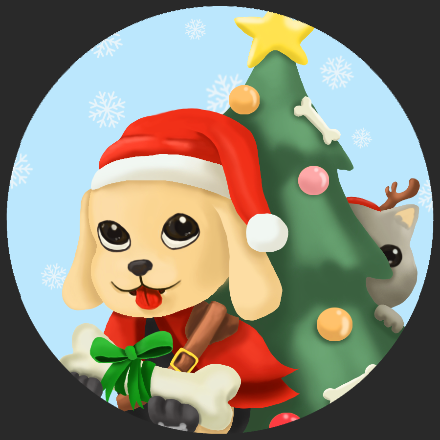 CardRetrieve's tweet photo. 🎄Merry Christmas Everyone🎄
Here's Santa Ace🐶giving everyone his precious bone as a gift🎁&amp; HMMMM is that a reindeer cat🐈???
#MerryChristmas #CardRetrieve #gameart #indiegame #indiedev #gamedev #gamedevs https://t.co/m2INv2fW9O
