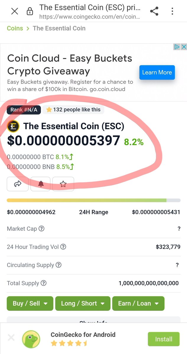 The Essential Coin Is Now on <a href="/coinlistings/">Coingecko Listings</a>. Load Up Your Bags Now Before You Miss out on Future Financial Freedom and Passive Income!!! 🏛🏛🏛🏛✅✅✅✅✅ @essentialESC Smart Contract Address:0x4c48cca6153db911002f965d22fdefcd95f33be9