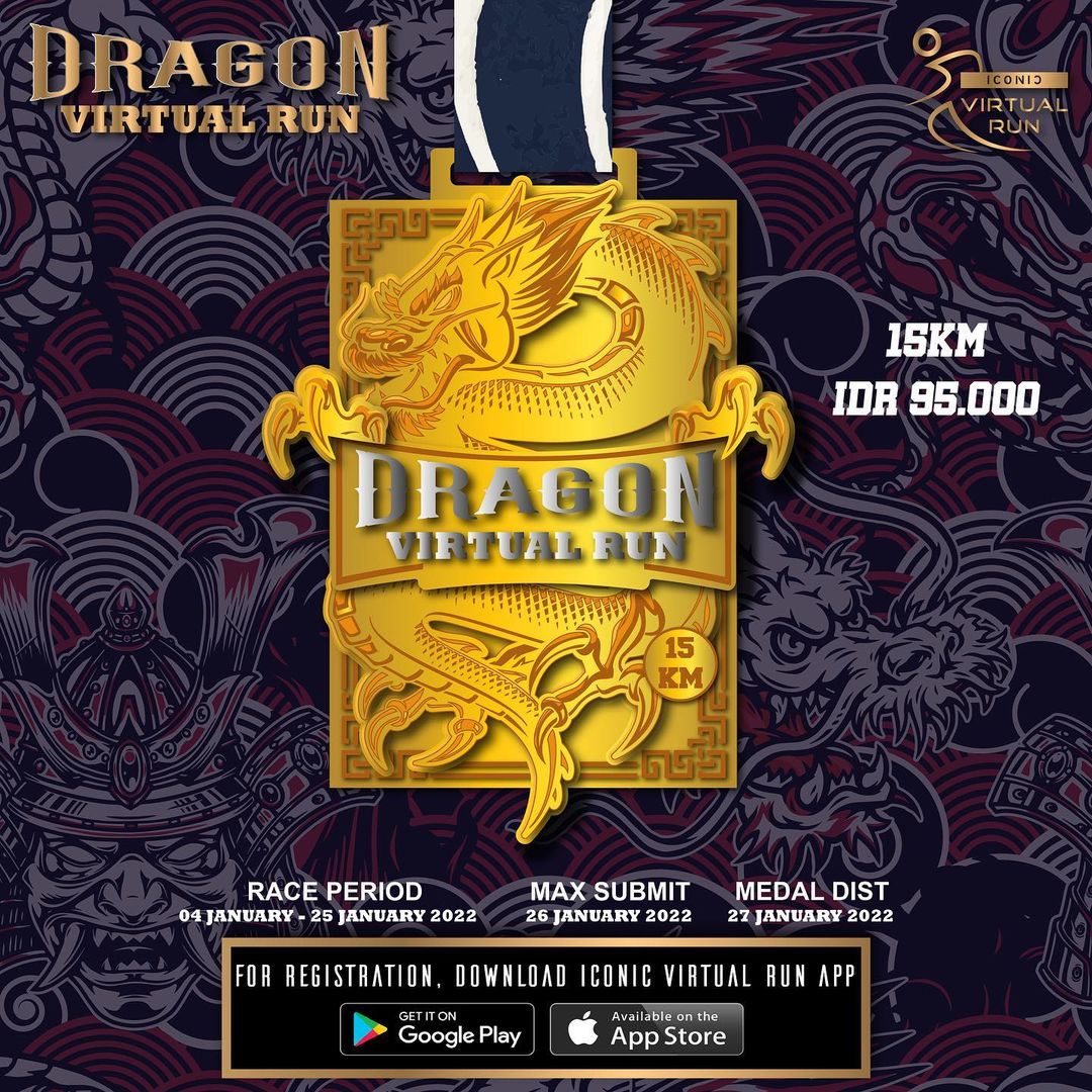 Medali 🏅 Dragon Virtual Run â€¢ 2022