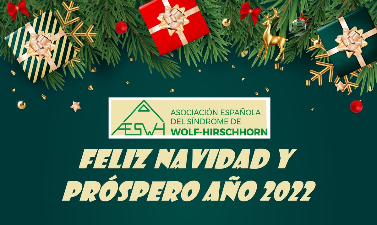 AESWH's tweet photo. Las familias de la Asociación Española del Síndrome de Wolf-Hirschhorn os deseamos una muy #FelizNavidad y un Próspero Año Nuevo 2022. ¡¡Gracias por formar parte de esta gran familia!! 
¡Con nuestros mejores deseos, de todo 💚!
¡Juntos #PorSuSonrisa! #WolfHirschhorn https://t.co/zvtNFcYD8L