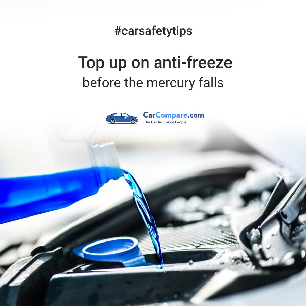 CarComparecom's tweet image. Avoid unnecessary hassles with breakdowns during winter. Check your antifreeze levels before the cold sets in.
#carsafety #carsafetytips #tips #car #carcompare #carinsurancequote #comparecarinsurance #carinsuranceuk #carinsurance #insurance #bestoptions #bestcover
