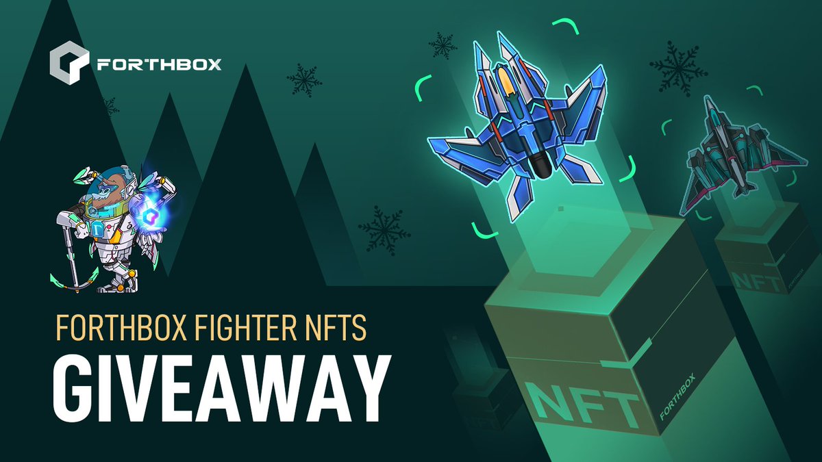 forthbox's tweet photo. 🎄ForthBox #Giveaway for #Christmas! 
Will give:
✈️10 Normal Level Fighter NFTs 
✈️10 Rare Level Fighter NFTs 

To Win: 
✅Follow @forthbox
✅Retweet with your #Christmaswish &amp; like
✅Tag  2 friends

🏆20 winners announced on 4th Jan.
#ForthBox #Metaverse #GameFi #NFTs #SocialFi https://t.co/HNyo2qO4Y5