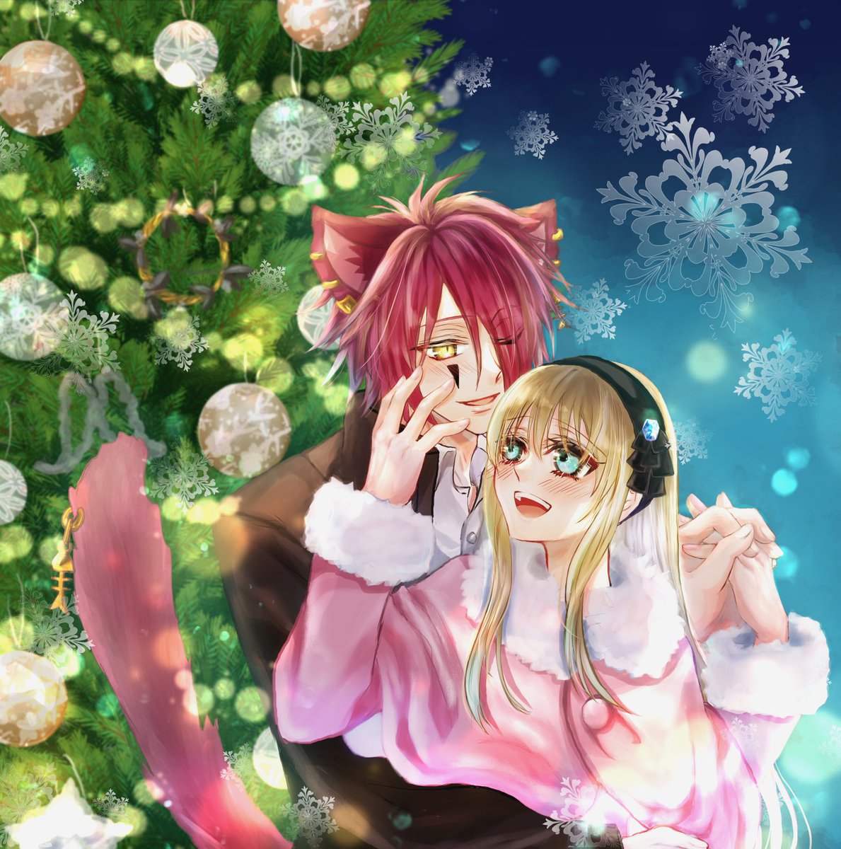 vhU6TJmNHRKFFn4's tweet photo. ちょっと早いけど、🎄Merry Christmas 🎄

スペードの国のアリス♠️  / ボリアリ

キラキラにしてみた🥰

彼氏クオリティの高いボリスのことなので、この髪飾りはプレゼントで贈ってるんだと思います🐱

皆様、素敵な聖夜をお過ごし下さいませ🍾 https://t.co/qxJyaGEDvi