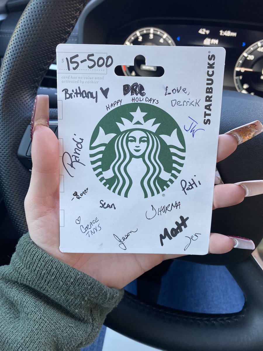 They know I love Starbucks ♥️♥️ #starbucks #lowes2228 #waynesboropa #christmas #luckyboss