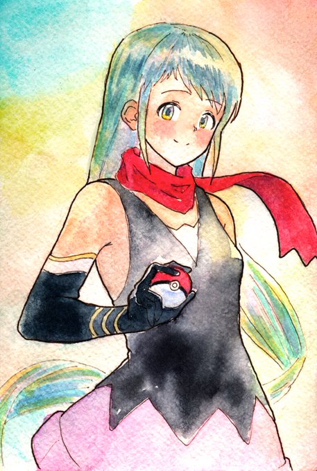 お題箱よりヒカリちゃんの衣装を着た五月雨ちゃんです。 