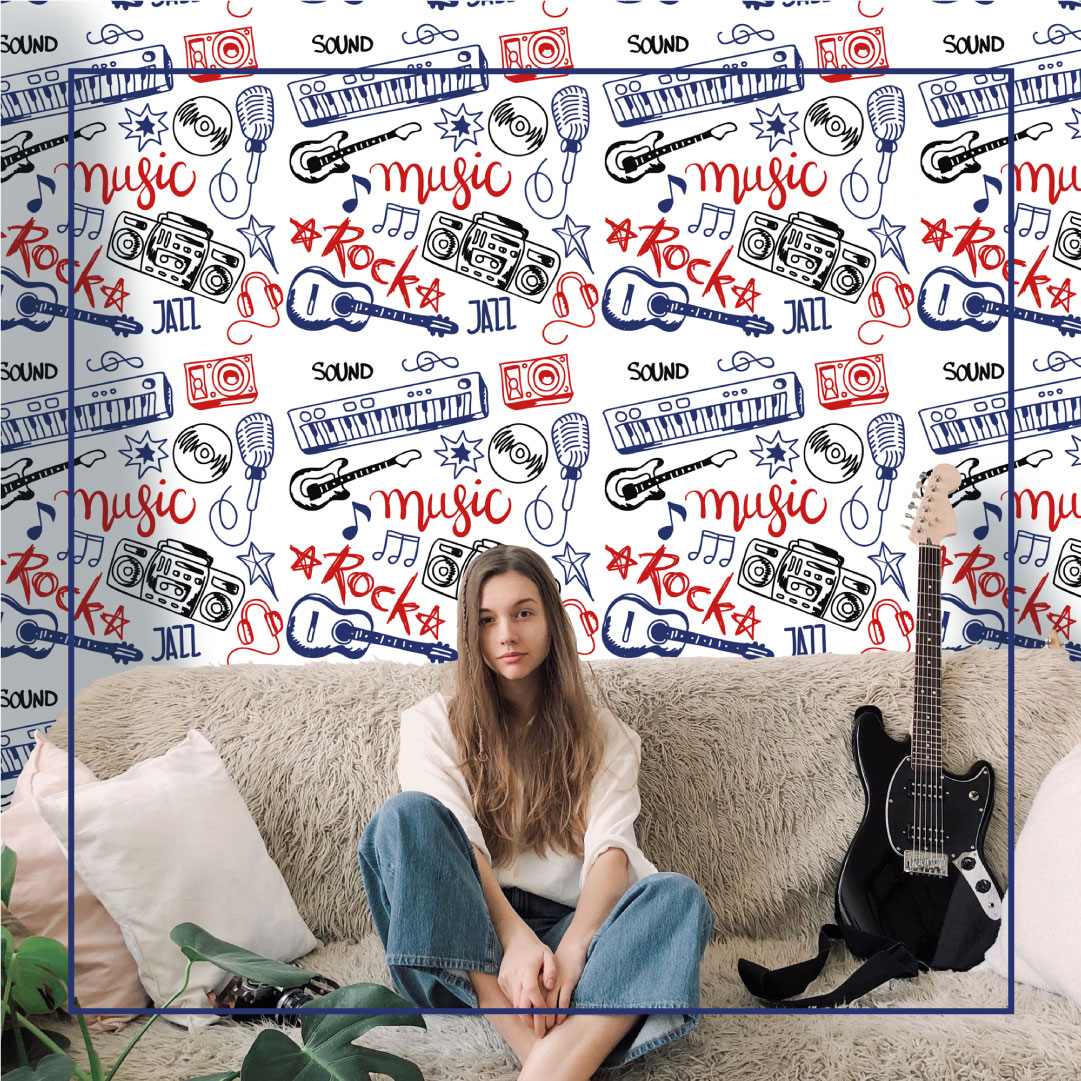 Tenvinilo's tweet photo. Nada más original que este papel pintado para decorar la habitación de los más jóvenes con una de sus mayores pasiones, ¡la música! 🎼

#papelpintado #papelespintados #decoracion #deco #interiorismo #interiordesign #homedecor #hogar https://t.co/bQ5sya1mRg