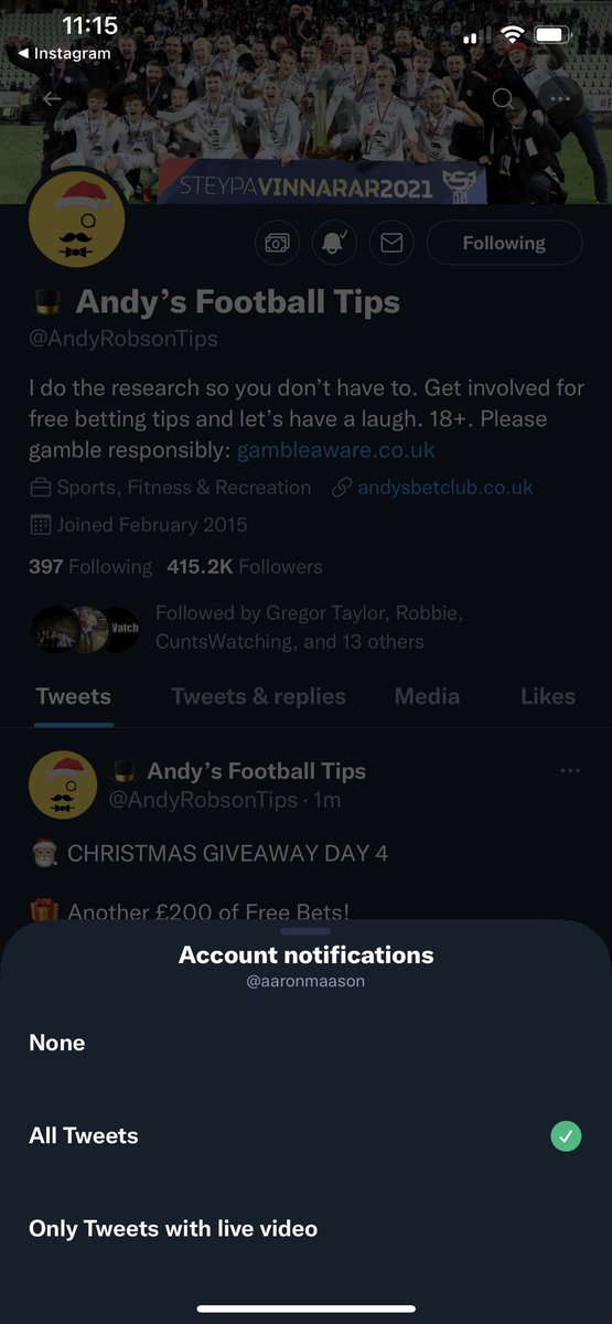 aaronmaason's tweet photo. @AndyRobsonTips https://t.co/yZ7YhEOIgC