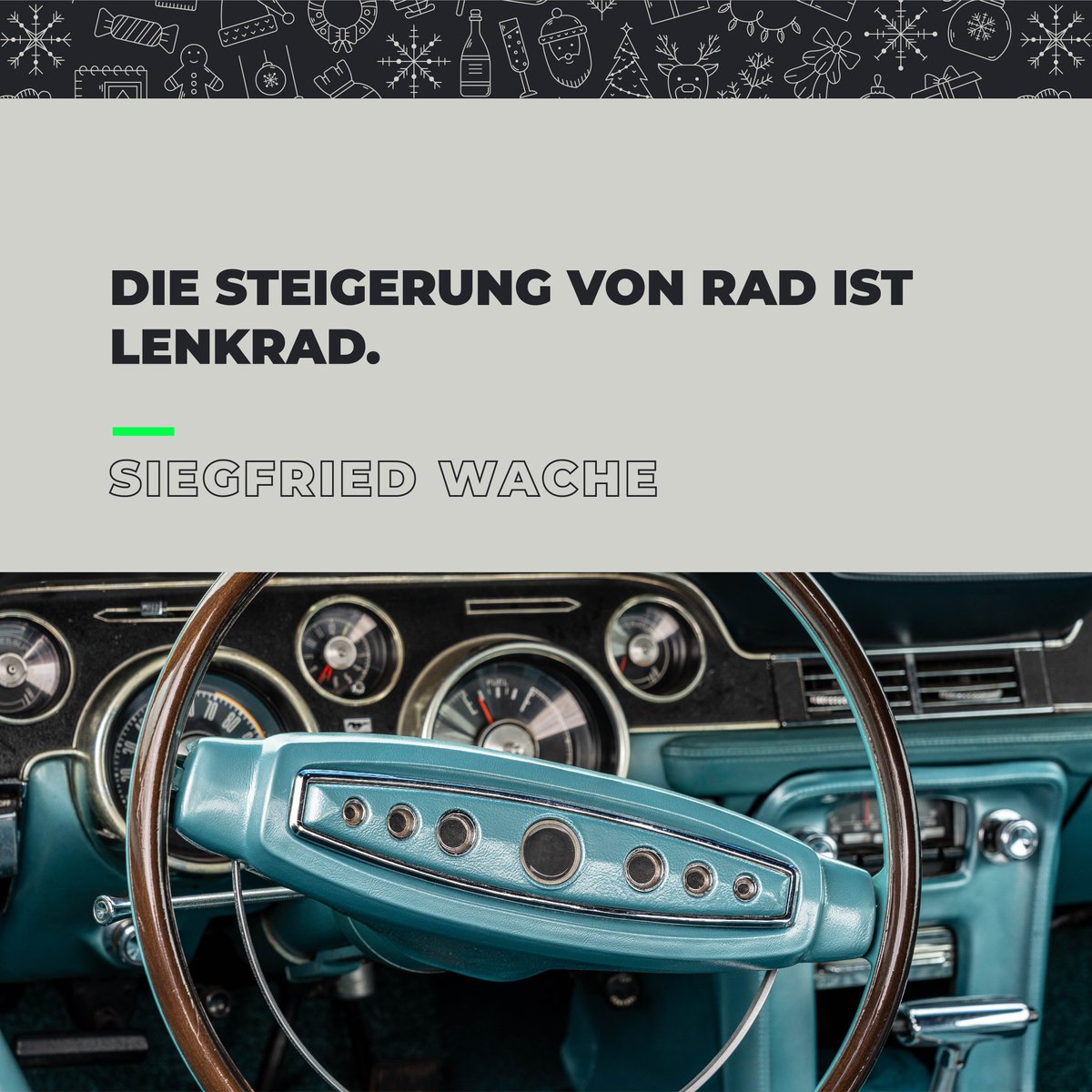 Wie es einfach stimmt.  😀