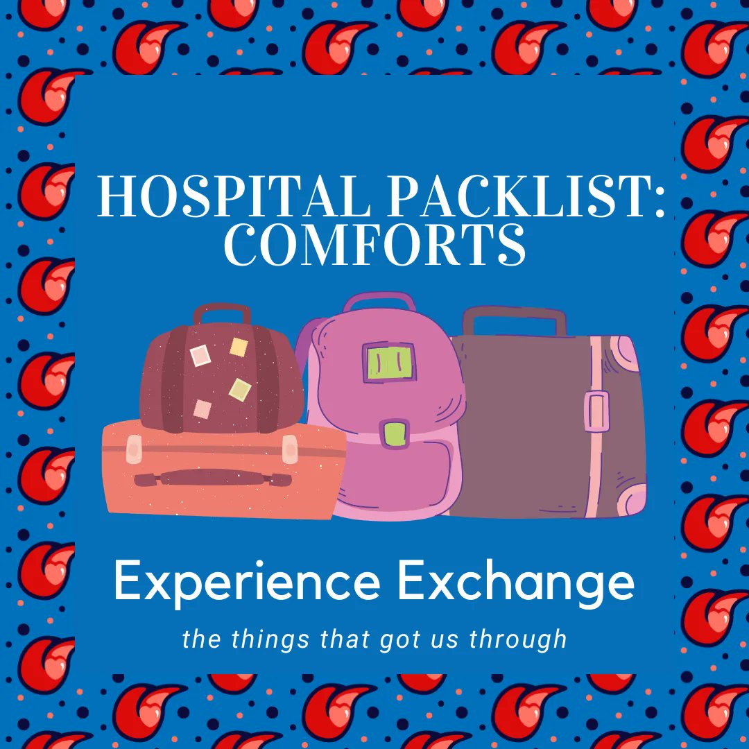 YoungTongues_'s tweet photo. β‘ Experience Exchange β‘
We are kicking off a brand new series of Experience Exchange posts this time dedicated to: THE HOSPITAL PACK LIST. This week's theme: Comforts.
#experienceexchange #tonguecancer #hospital #surgery #packlist #hospitalpacklist #oralcancer https://t.co/QToLd6aOsc