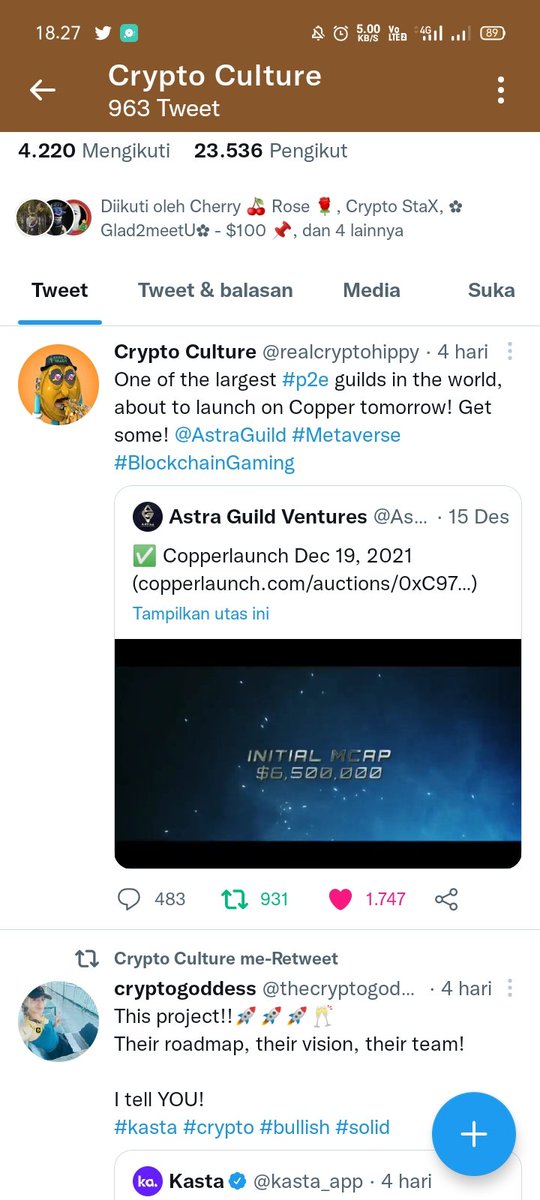 sistyan22's tweet photo. @TiarCrypto @crypstax @CrypChic @official_ikonic @realcryptohippy Done ✅ bissmillahirromanirrohim 🥳 https://t.co/bo5UjpcZfo