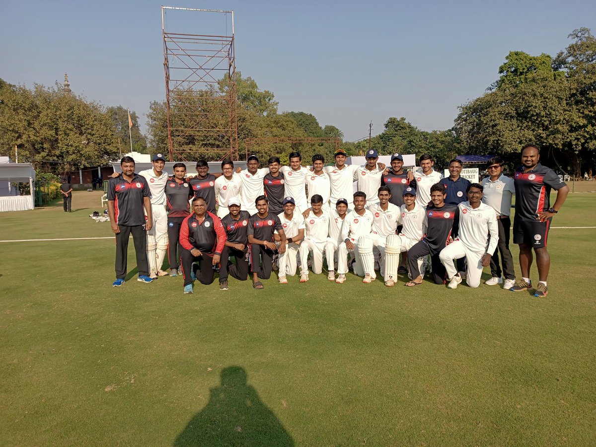 GCAMotera's tweet photo. Super team efforts, GCA register there 2nd outright win in a row beating Saurashtra in Cooch Behar Trophy.
Stand out performance by Pranshu Badheka,Rudra Patel,Shen Patel and Utsav Sharma.
@BCCIdomestic

#GujaratCricket #Gujaratcricketassociation #coochbehartrophy #Cricket https://t.co/CiPCgba6qK