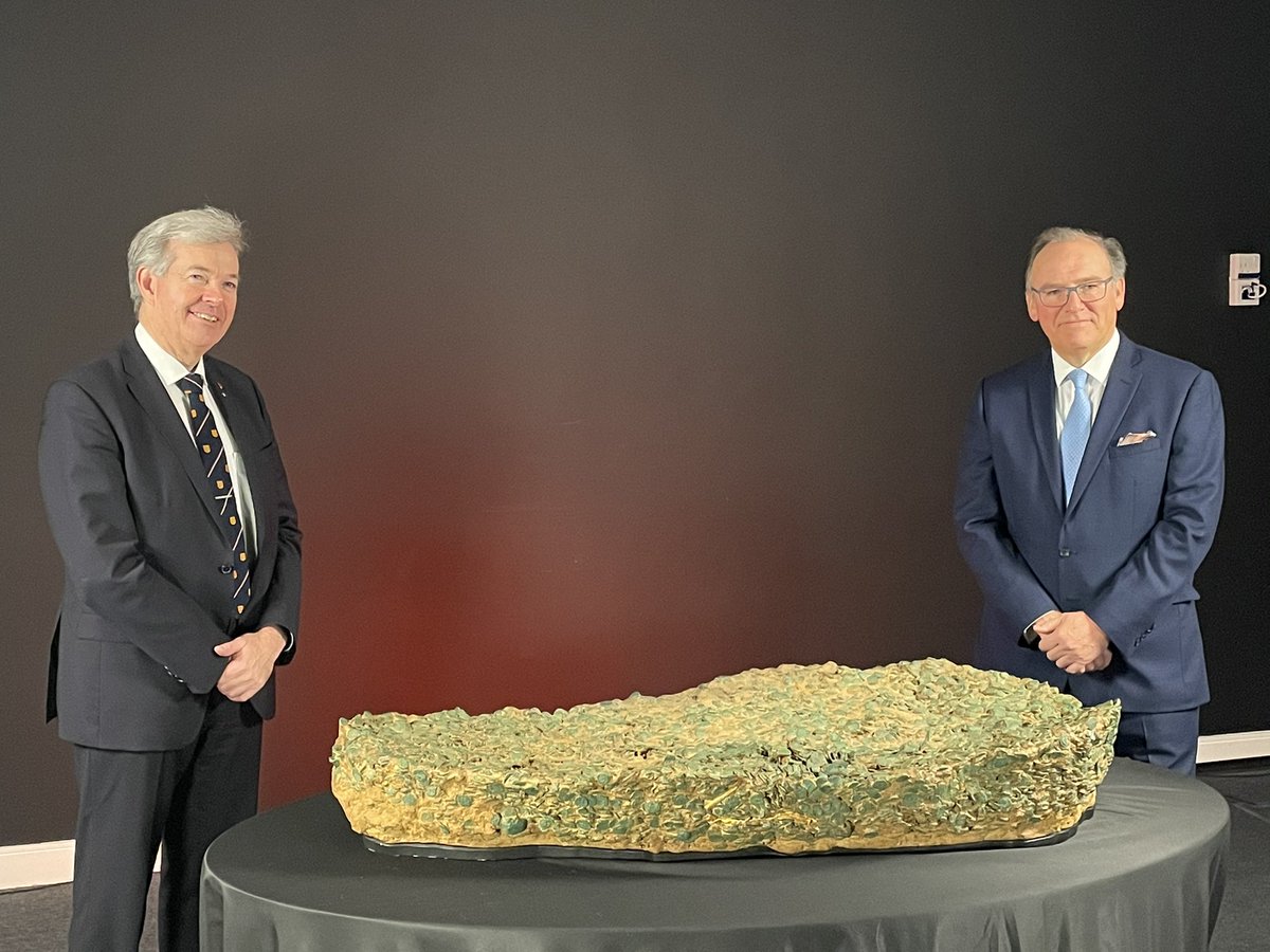John_Le_Fondre's tweet photo. Delighted to announce today the purchase of the Le Catillon II Hoard for the people of Jersey. This historic hoard, the largest of its kind ever found, has been secured using the Civil Asset Recovery Fund rather than taxpayers’ money. https://t.co/6O0wgFPWby