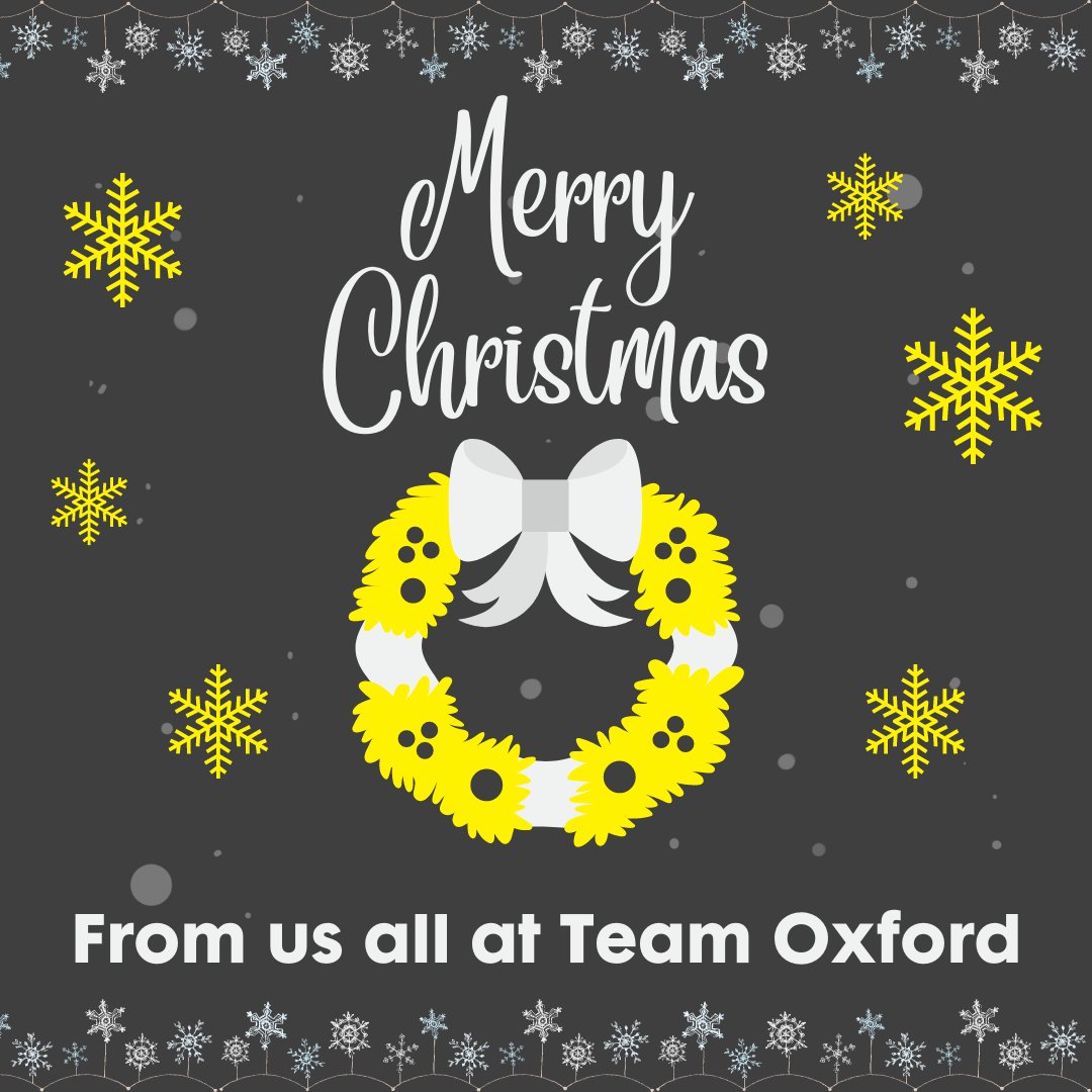 JoinTeamOxford's tweet photo. Merry Christmas and Happy Holidays from us all at Team Oxford! - https://t.co/TL6JJLVDVf https://t.co/YvbrZ89Xgh